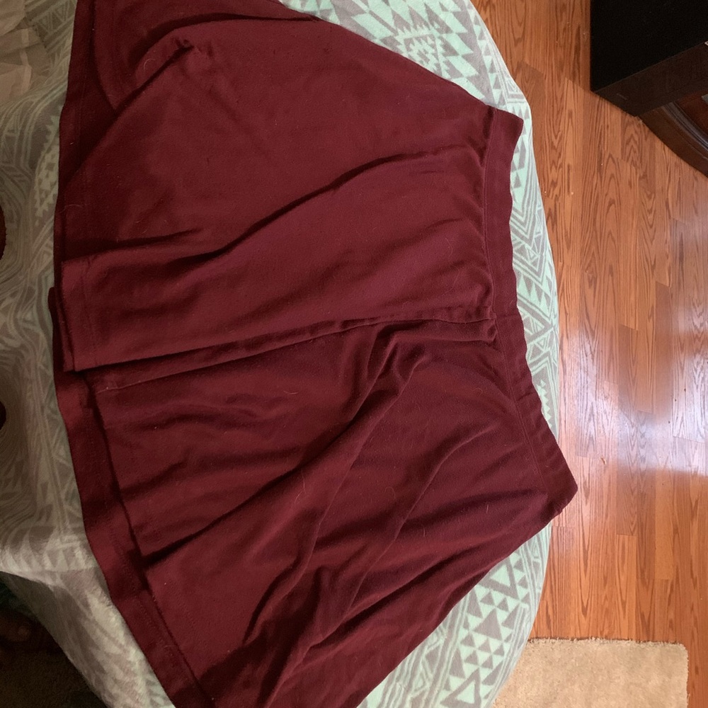 Maroon Skater Skirt